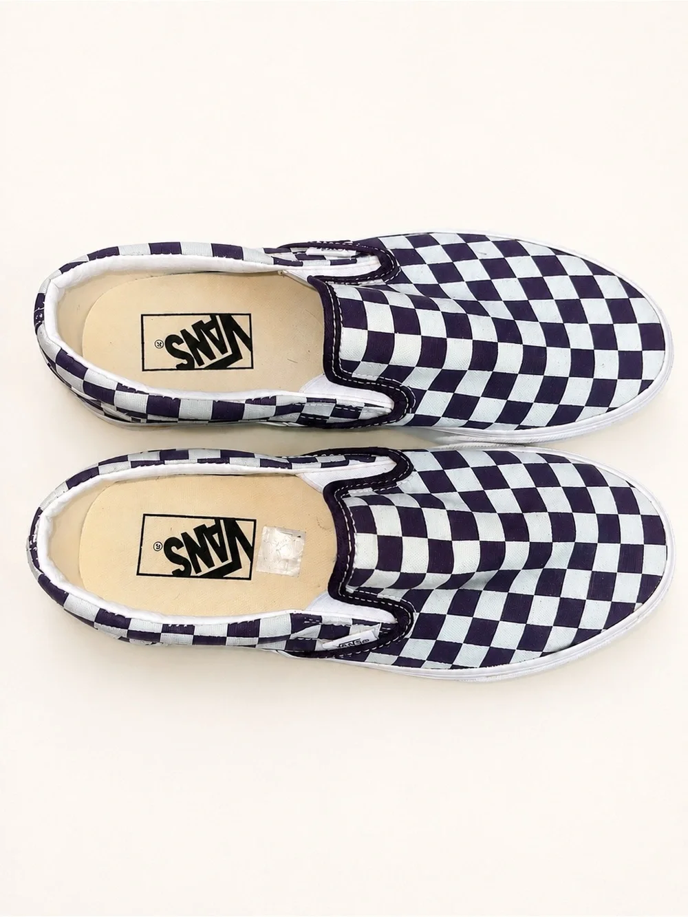 Vans Checkerboard Platform Slip-On Sneakers - Black & White - Picture 4 of 5